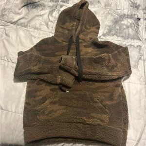 Rewash Brown Textured Hoodie